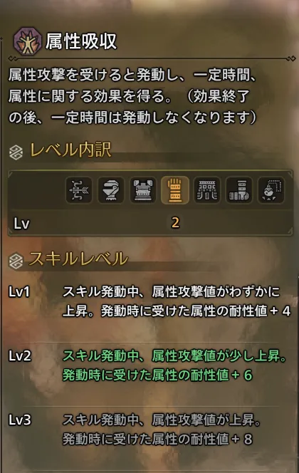 属性吸収